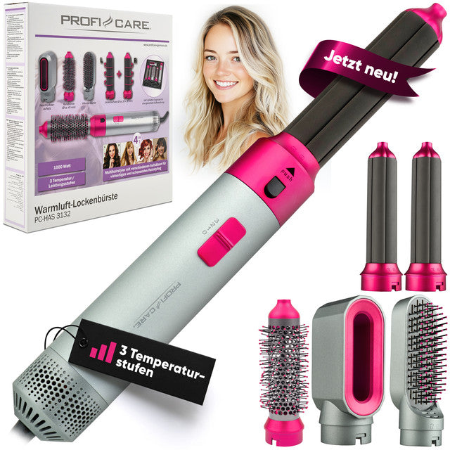 Styler HAS 3132 P Multifunkční kulma na vlasy 1000W šedá/růžová - Profi Home Living