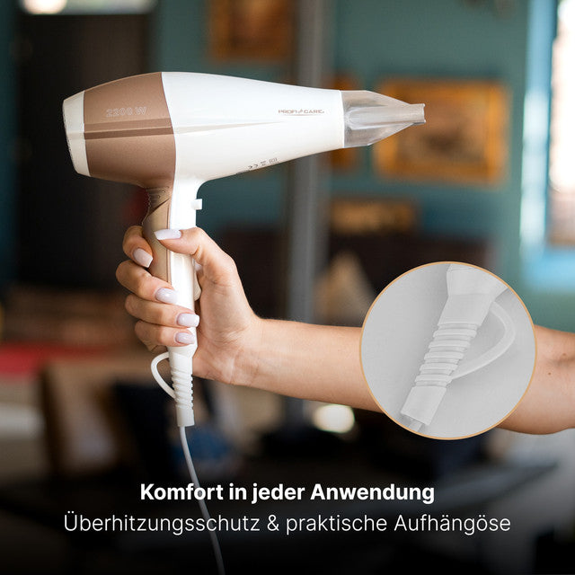HT 3010 vysoušeč vlasů šampaň - Profi Home Living