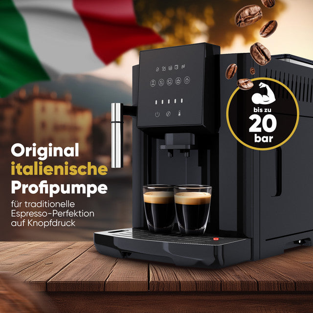 KAV 1281 Plně plnoautomatický kávovar s mlýnkem, tryskou na mléko a dotykovým ovládáním - Profi Home Living