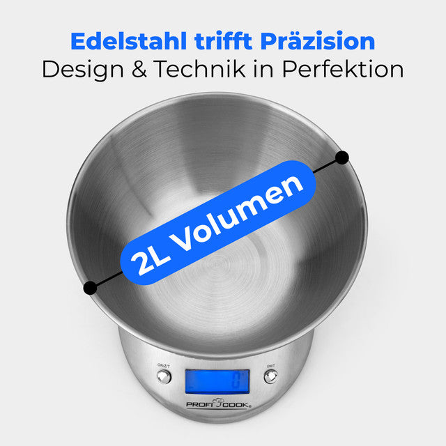 KW 1040 kuchyňská váha,digitální s mísou 2L - Profi Home Living
