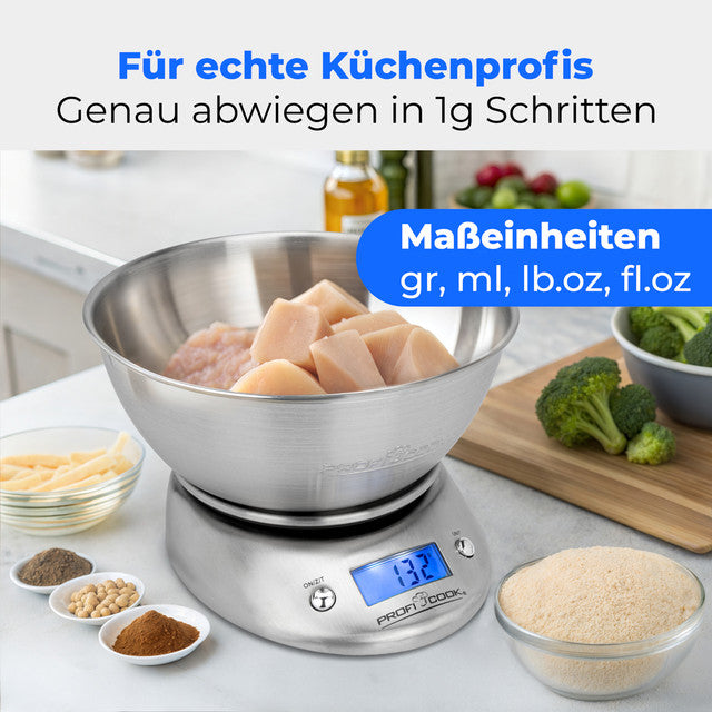 KW 1040 kuchyňská váha,digitální s mísou 2L - Profi Home Living