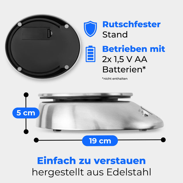 KW 1040 kuchyňská váha,digitální s mísou 2L - Profi Home Living