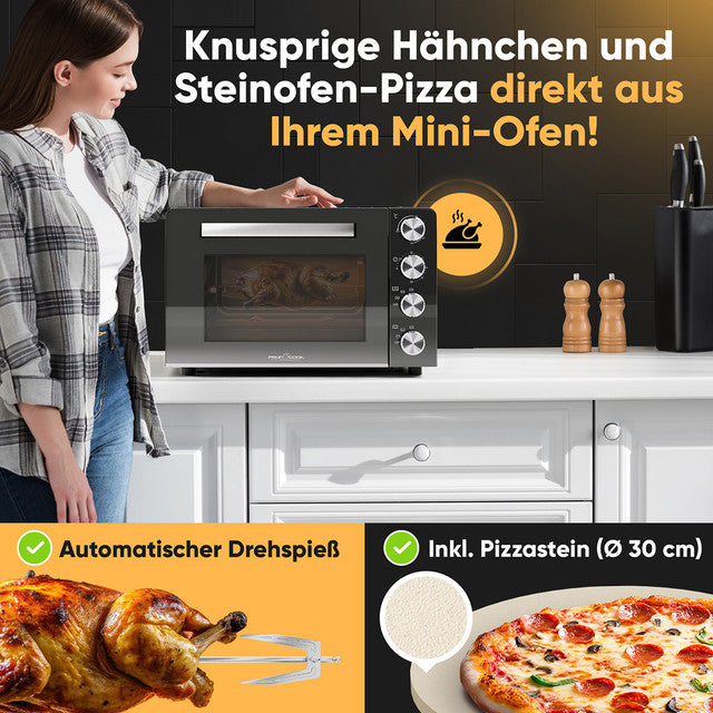 MBG 1277 trouba multi 4v1,30L,pizza kámen - Profi Home Living
