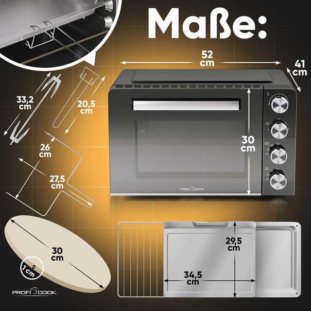 MBG 1277 trouba multi 4v1,30L,pizza kámen - Profi Home Living
