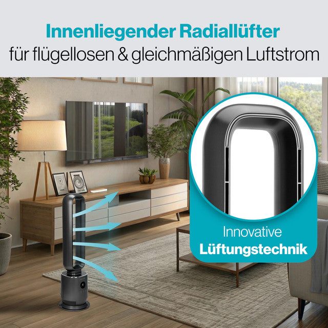 TVL 3152 sloupový ventilátor šedá barva - Profi Home Living