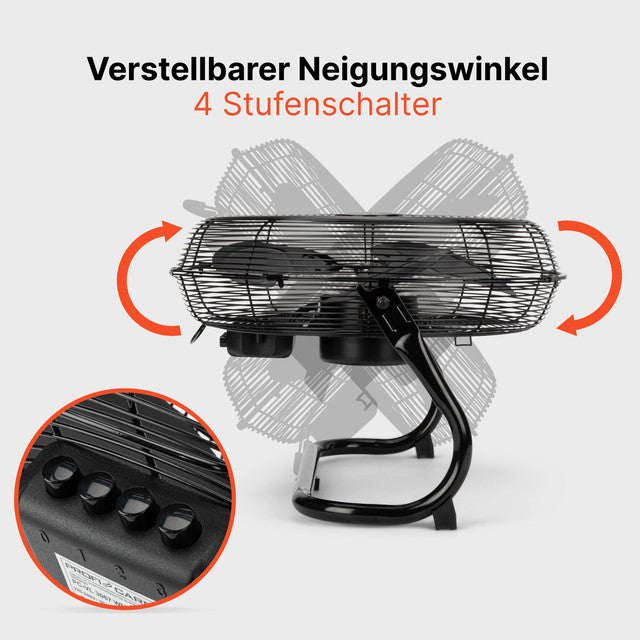 VL 3065 BK podlahový ventilátor 40cm černý - Profi Home Living