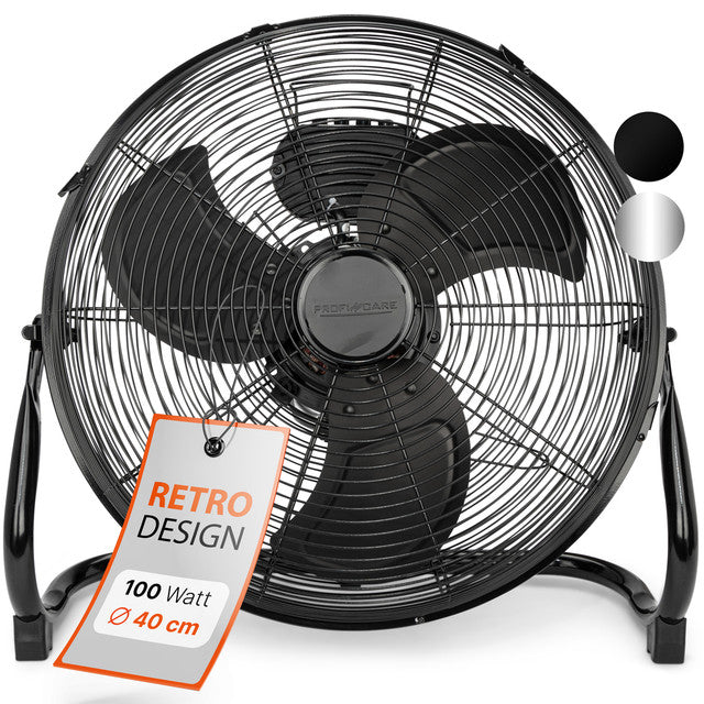 VL 3065 BK podlahový ventilátor 40cm černý - Profi Home Living