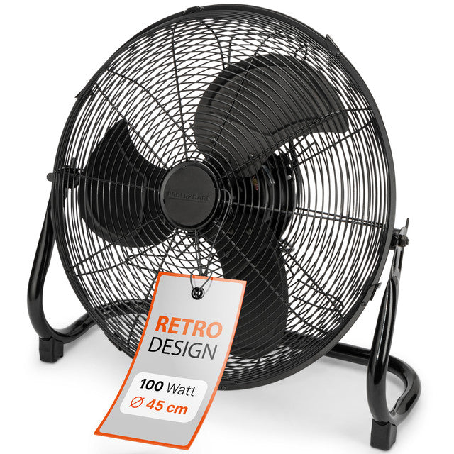 VL 3066 BK podlahový ventilátor 45cm,kovový černý - Profi Home Living