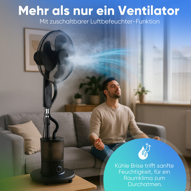 VL 3142 stojanový ventilátor se zvlhčovačem,40cm - Profi Home Living