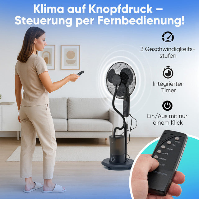 VL 3142 stojanový ventilátor se zvlhčovačem,40cm - Profi Home Living