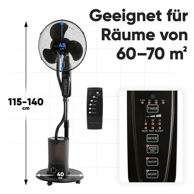 VL 3142 stojanový ventilátor se zvlhčovačem,40cm - Profi Home Living