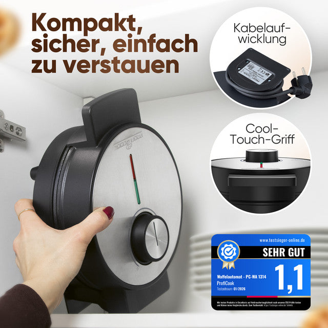 WA 1314 vaflovač 1200W - Profi Home Living
