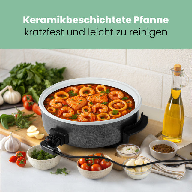 PP 3570 Keramická Pánev 42cm - Vysoce Kvalitní a Nepřilnavá pánev - Profi Home Living