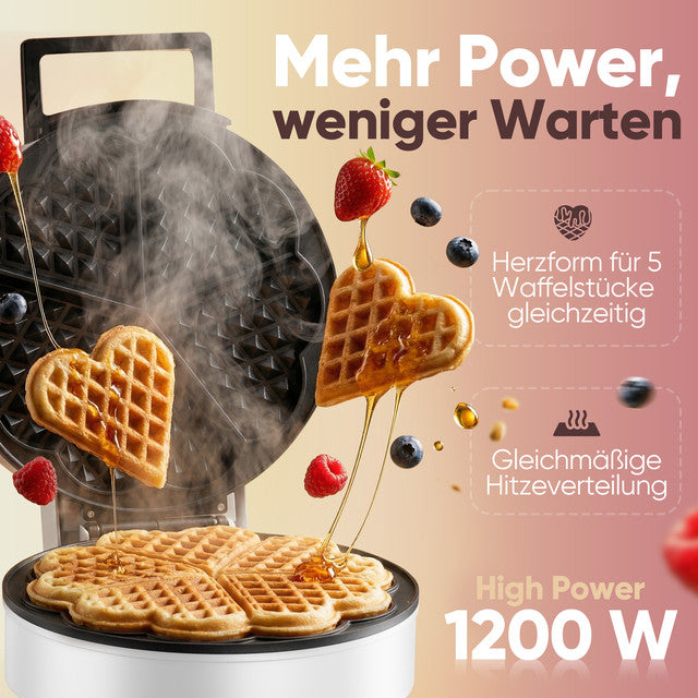 WA 3832 vaflovač bílá - Profi Home Living