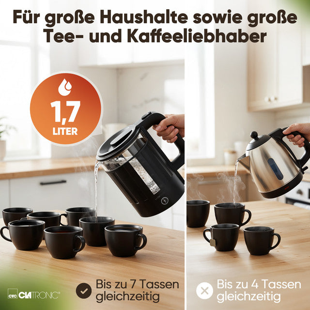 WK 3837 G skleněnná rychlovarná konvice 2200W - Profi Home Living