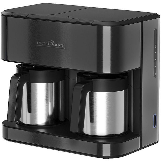 ProfiCook PC-KAD 1307 dix - Dvojitý překapávací kávovar s termo konvicemi  2,4 l  2000 W