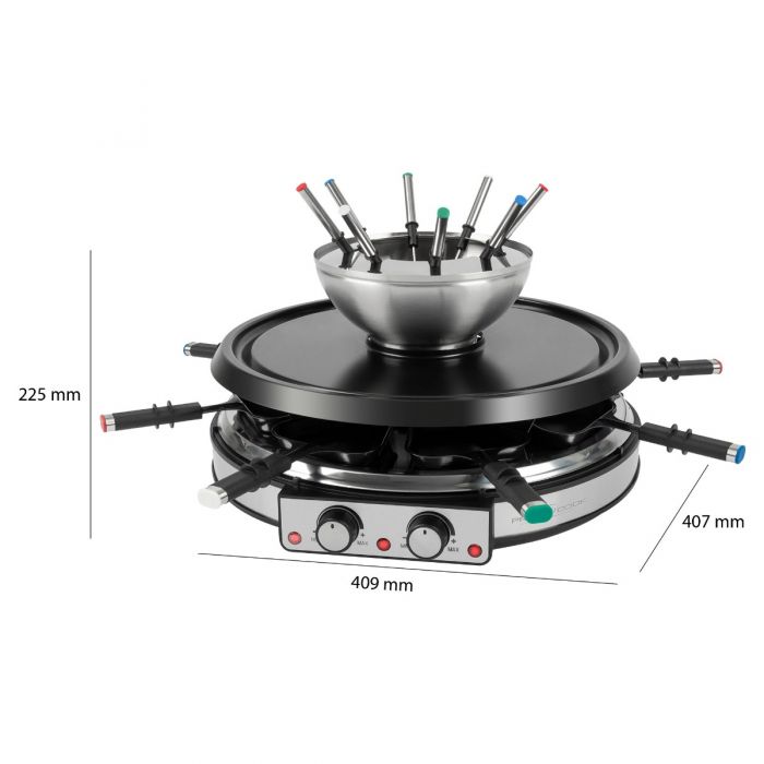 RG/FD 1245 raclet.gril/fondue - Profi Home Living