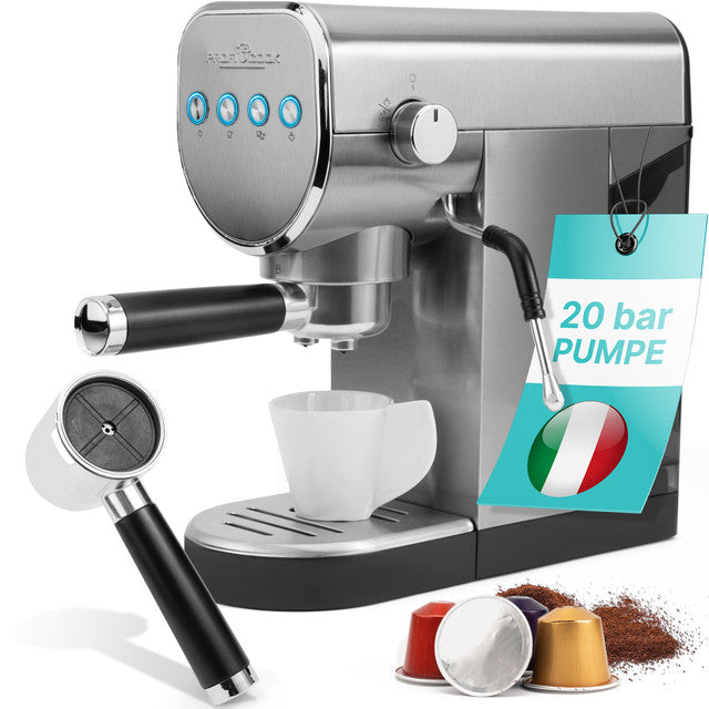 ES-KA 1265 espresso 2v1 (20 barů),pákové, nástavec na kapsle - Profi Home Living